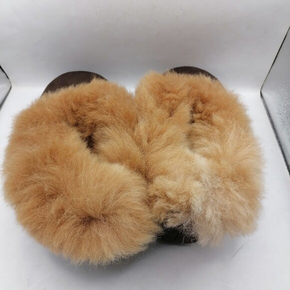 Unisex Alpaca Fur Slippers Warm Winter Cusco - Picture 4 of 5